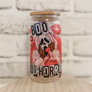 Boo you Horror Glass cup